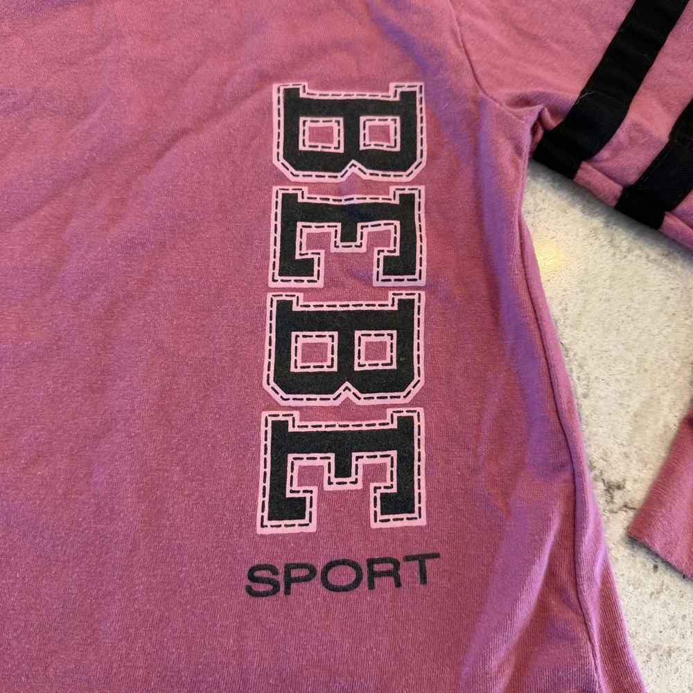 bebe Sport Kids Long Sleeve Tee in mauve 4T